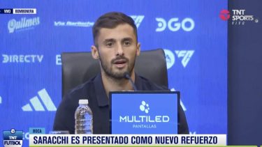 Saracchi dio sus primeras palabras como jugador de Boca.