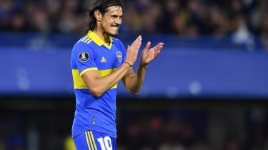 Cavani hizo su debut en Boca contra Nacional.