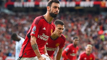Bruno Fernandes marcó el gol de la victoria para el Manchester United.