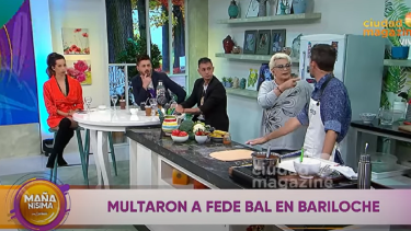 Multaron a Fede Bal en Bariloche y Carmen Barbieri se mostró furiosa con su hijo. 