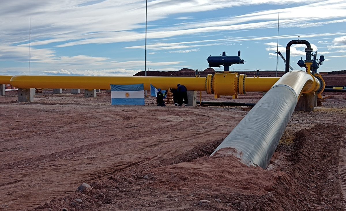 El gasoducto Néstor Kirchner se puso en marcha en agosto. 