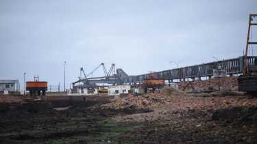 Así está el lugar donde se emplazará el oleoducto de YPF en Punta Colorada. Fotos: Florencia Salto