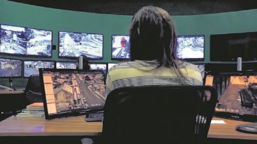 Hoy el área de Seguridad coordina el centro de monitoreo en Bariloche. Foto Archivo.