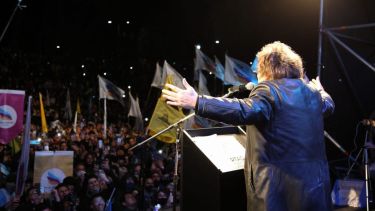 Javier Milei, el candidato más votado en las elecciones PASO 2023. Foto Télam. 