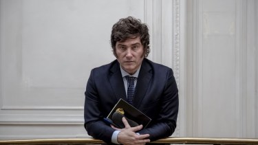 Javier Milei, de La Libertad Avanza, es uno de los cinco candidatos presidenciales. Foto: Archivo