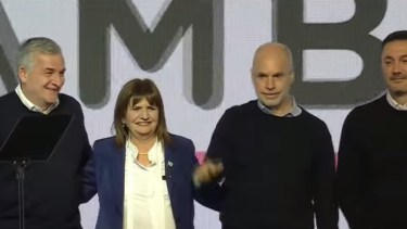 Bullrich invitó a Rodríguez Larreta para una foto de unidad. 