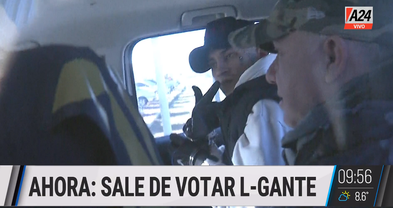 Elecciones PASO 2023: L-Gante fue trasladado para votar y luego volvió a la cárcel. 