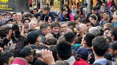 Javier Milei estuvo a principios de año en Bariloche. Fue su única visita a Río Negro, donde ganó las PASO con el 37% de los votos.