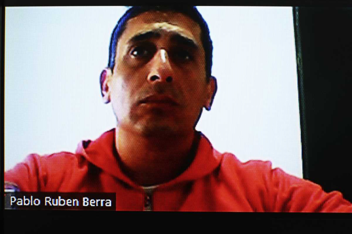Pablo Rubén Berra, jefe de los albatros acusados de matar a Rafael Nahuel. Foto: Juan Thomes