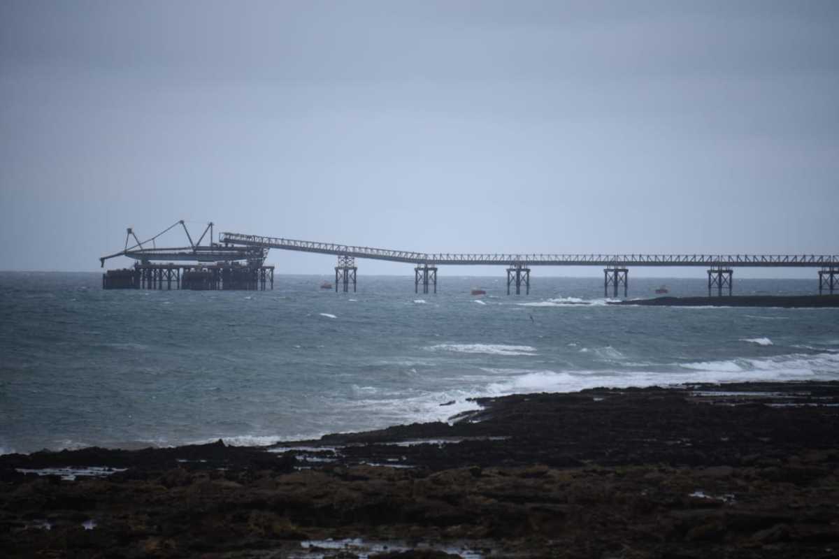 En Punta Colorada YPF planificó la instalación del puerto de exportación de petróleo Vaca Muerta Sur. (Foto: archivo Florencia Salto) 