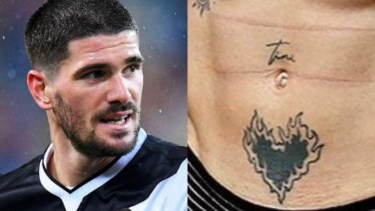Los tatuajes del jugador generaron especulaciones de todo tipo durante las últimas horas. Foto: Noticias Argentinas. 