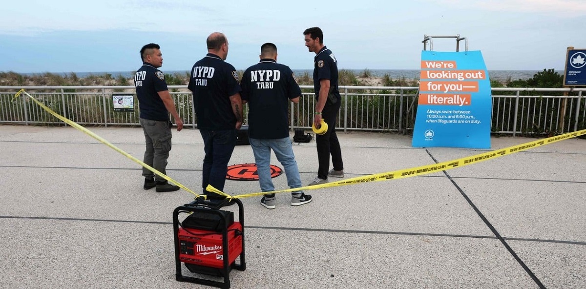 La mujer fue atacada por el tiburón cuando nadaba en una playa de Nueva York. Foto: Gentileza Clarín. 