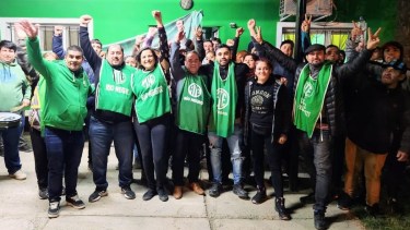 El festejo del oficialismo que se impuso en Río Negro con comodidad. 