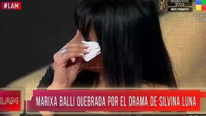 Marixa Balli se quebró al aire por el estado de salud de Silvina Luna: «No puedo hablar»