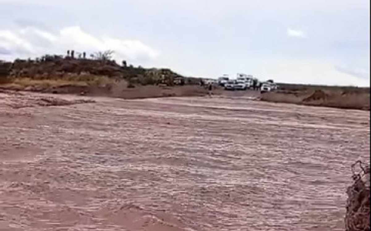 Rincón de los Sauces es una de las localidades más afectadas por la lluvia. Foto: Gentileza.
