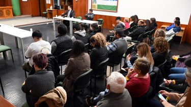 La audiencia se realizó hoy en Viedma. Foto Marcelo Ochoa