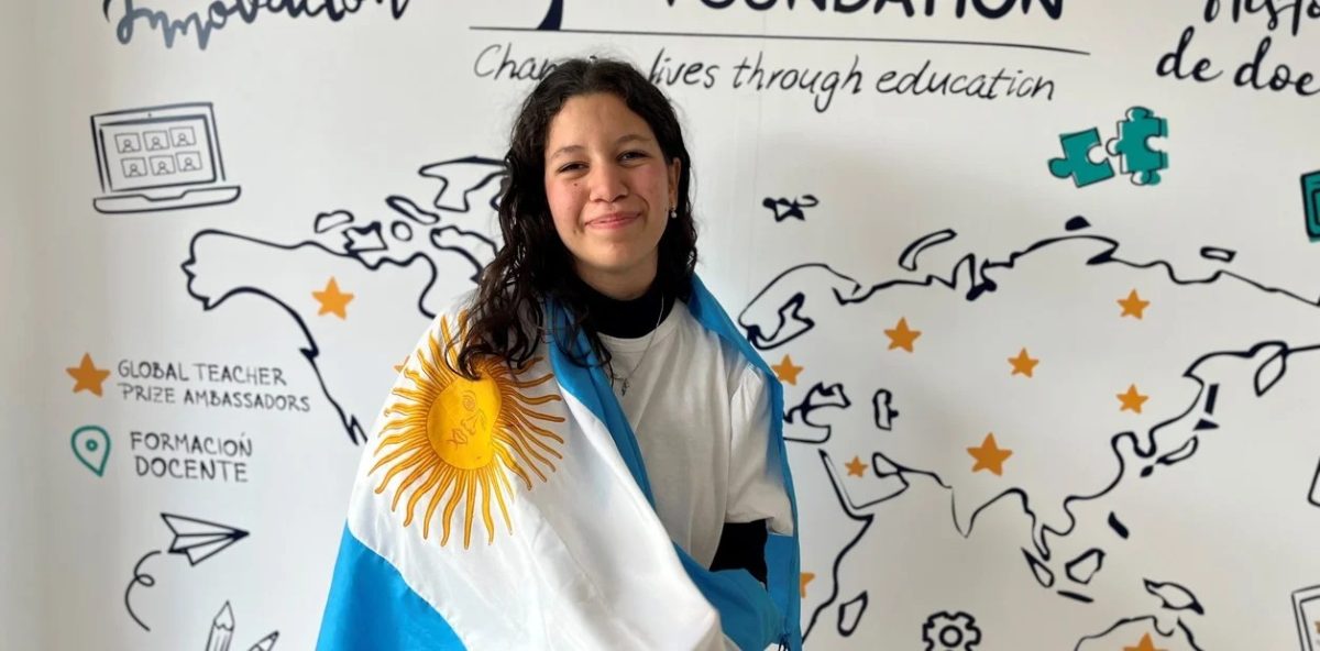Victoria Rojas, misionera y de 17 años, quedó entre los 10 mejores estudiantes del mundo. Foto: Gentileza Clarín. 
