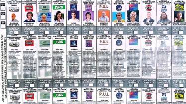 La boleta única que estará en las urnas de Bariloche el próximo 3 de septiembre. Gentileza 