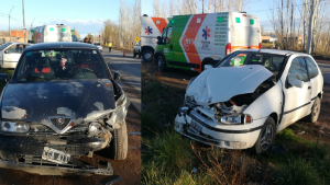 Fuerte choque en Ruta 65 dejó a una persona gravemente herida en Roca