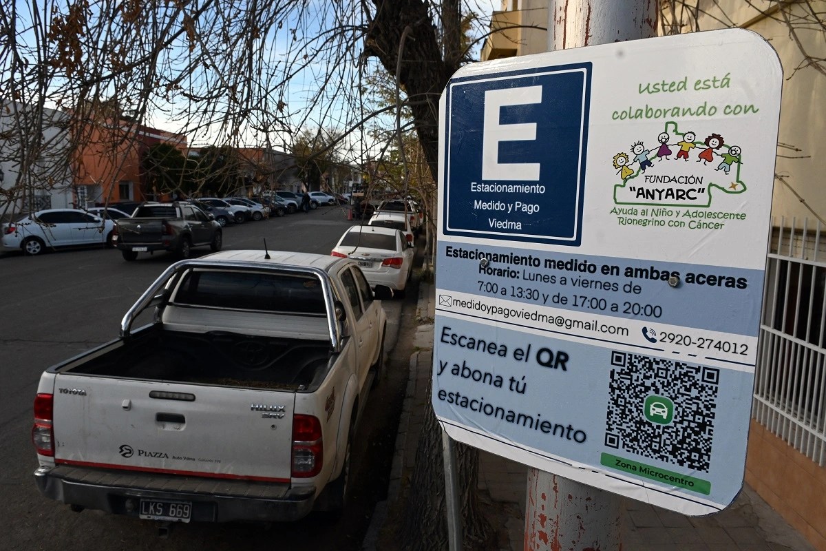 El valor de la hora de estacionamiento se fijó en 80 pesos. Foto: Marcelo Ochoa.