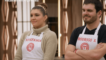 Estefanía y Rodrigo, compitieron para llegar a la final de MasterChef Argentina y unirse a Rodolfo. Foto: Captura Telefé