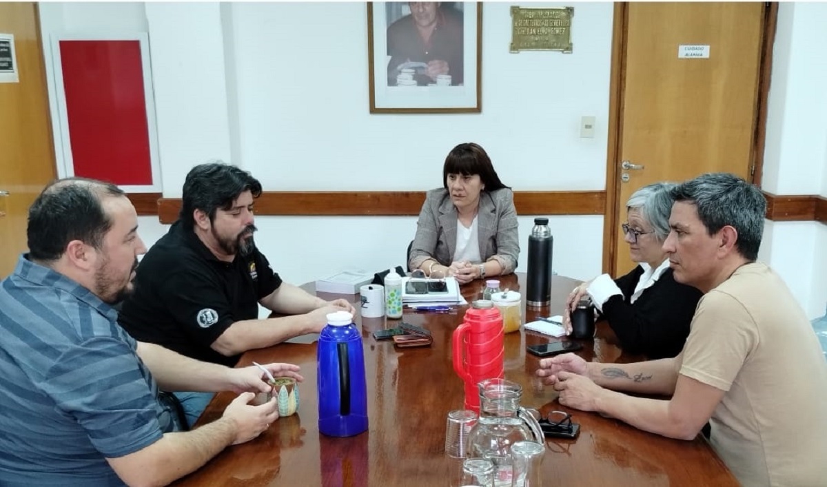 Los referentes sindicales se reunieron en Roca. Foto: gentileza.