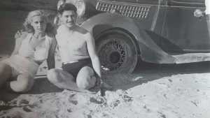 Las Grutas en fotos antiguas: los primeros turistas y la misteriosa rubia parecida a Evita