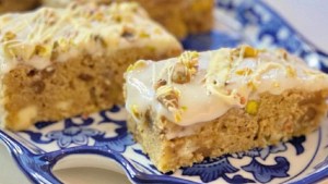 Lemonies con chocolate blanco y pistachos