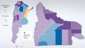 PASO 2023: el mapa con los ganadores provincia por provincia