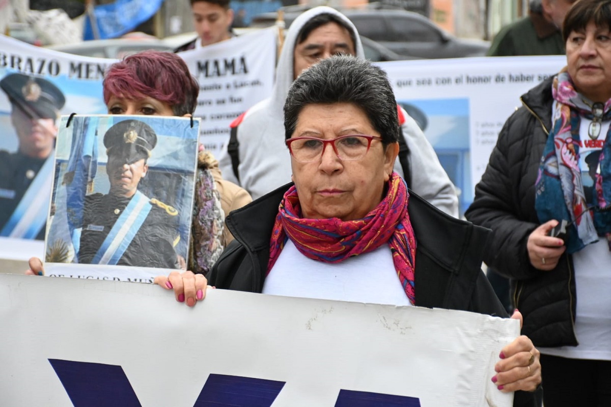 La madre de Lucas fue una de las asistentes en la marcha. Foto: Marcelo Ochoa.