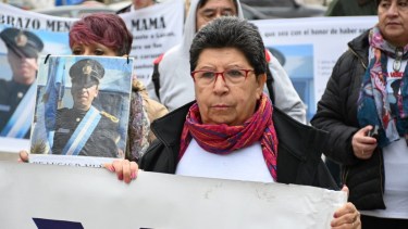 La madre de Lucas fue una de las asistentes en la marcha. Foto: Marcelo Ochoa.