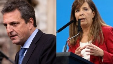 Tensión entre el ministro Sergio Massa y la portavoz presidencial Gabriela Cerruti. 