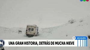 El dramático traslado en la nieve de una embarazada de Neuquén que llegó a todo el país