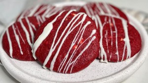 Mirá que fáciles son estas cookies red velvet