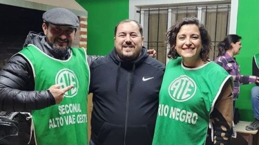 Rodrigo Vicente se impuso en las elecciones de ATE en Río Negro. Foto gentileza. 