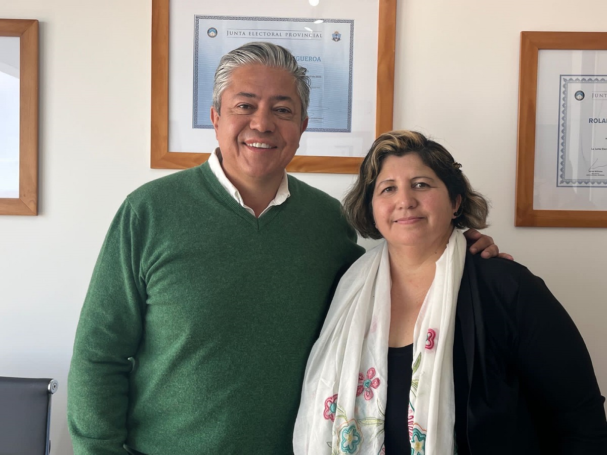 El gobernador electo Rolando Figueroa se reunió con Marisa Antiñir la semana pasada. Foto: gentileza.