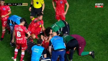 Luciano Sánchez sufrió una lesión en la Copa Libertadores. Foto: Captura Espn