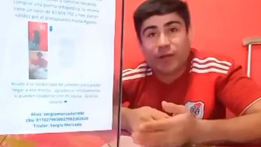 Sergio necesita una pierna ortopédica para poder caminar.