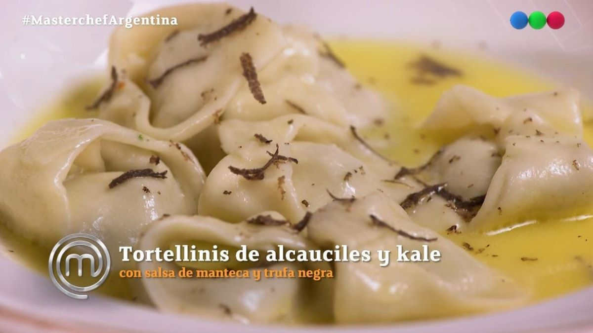 Tortellini, la pasta que hizo Estefanía y la llevó a la gran final de MasterChef Argentina. Foto: Captura Telefé