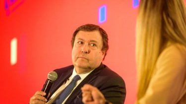 Weretilneck estuvo presente en el foro organizado por la Cámara de Comercio de Estados Unidos en Argentina. Foto: gentileza.