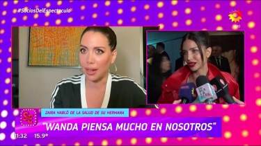 Zaira Nara apoyó a su hermana, Wanda Nara, en medio de su compleja situación de salud.-