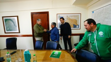 La reunión paritaria de UPCN y ATE se desarrolló en el ministerio de Economía. Foto: Pablo Leguizamon