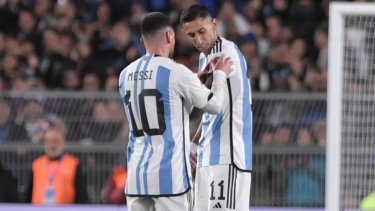 Lionel Messi pidió el cambio sobre el final del encuentro.