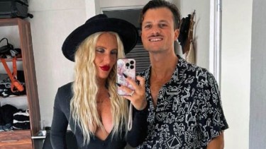 Agostina Jalabert estuvo su última noche con Juan Manuel Reverter, su novio.-