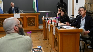 El fiscal jefe Martín Lozada pidió al jurado popular que declare culpable al imputado Mauricio Buchaillot por el homicidio de Braian Quinchagual. (foto Alfredo Leiva) 