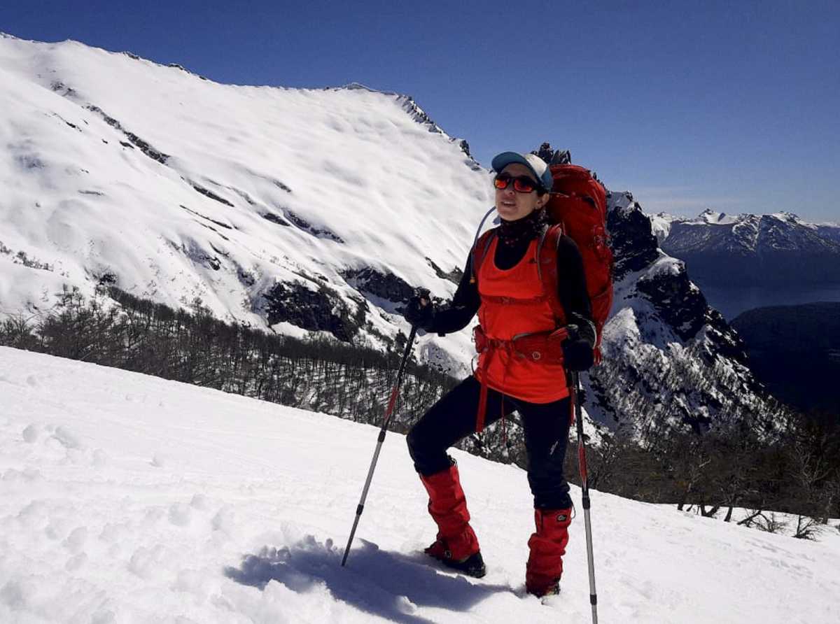Liliana Alonso sobrevivió tras estar enterrada seis horas bajo una avalancha en el cerro Ventana, el 1 de septiembre de 2022 en Bariloche. (foto gentileza 