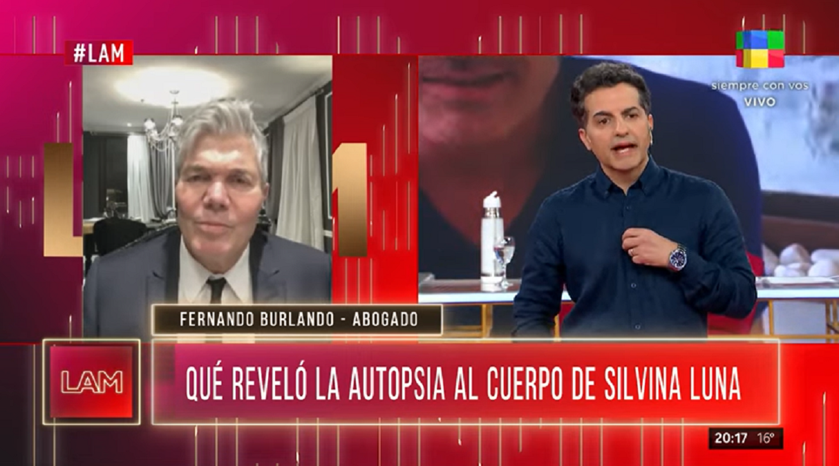 Fernando Burlando habló de la autopsia que le realizaron a Silvina Luna. 