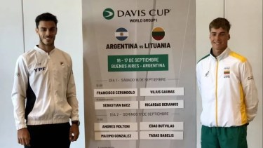 Francisco Cerúndolo enfrentará a Vilius Gaubas en el primer partido.
