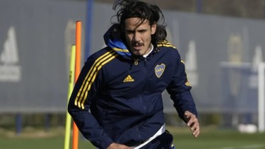 Edinson Cavani se perfila para ser titular en Boca por la Copa Argentina.