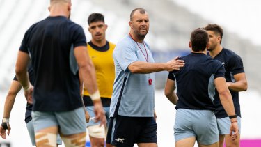 El elenco argentino se entrenó bajo las órdenes de Michael Cheika.